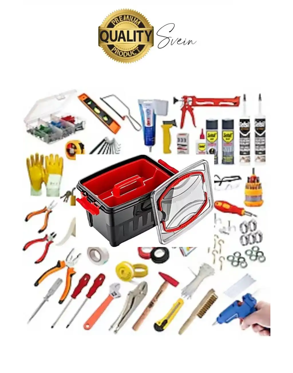 Premium 8 Lt Çok Amaçlı Tesisat Marangoz Malzeme Alet Takım Çantası Plastik Çivi Pense Vida Geniş