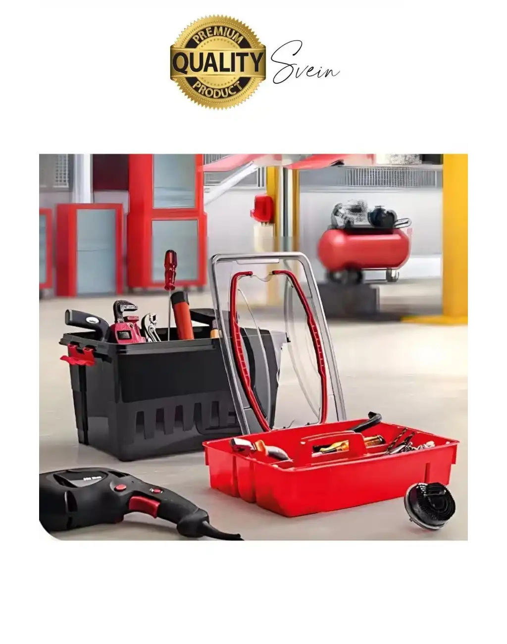 Premium 8 Lt Çok Amaçlı Tesisat Marangoz Malzeme Alet Takım Çantası Plastik Çivi Pense Vida Geniş