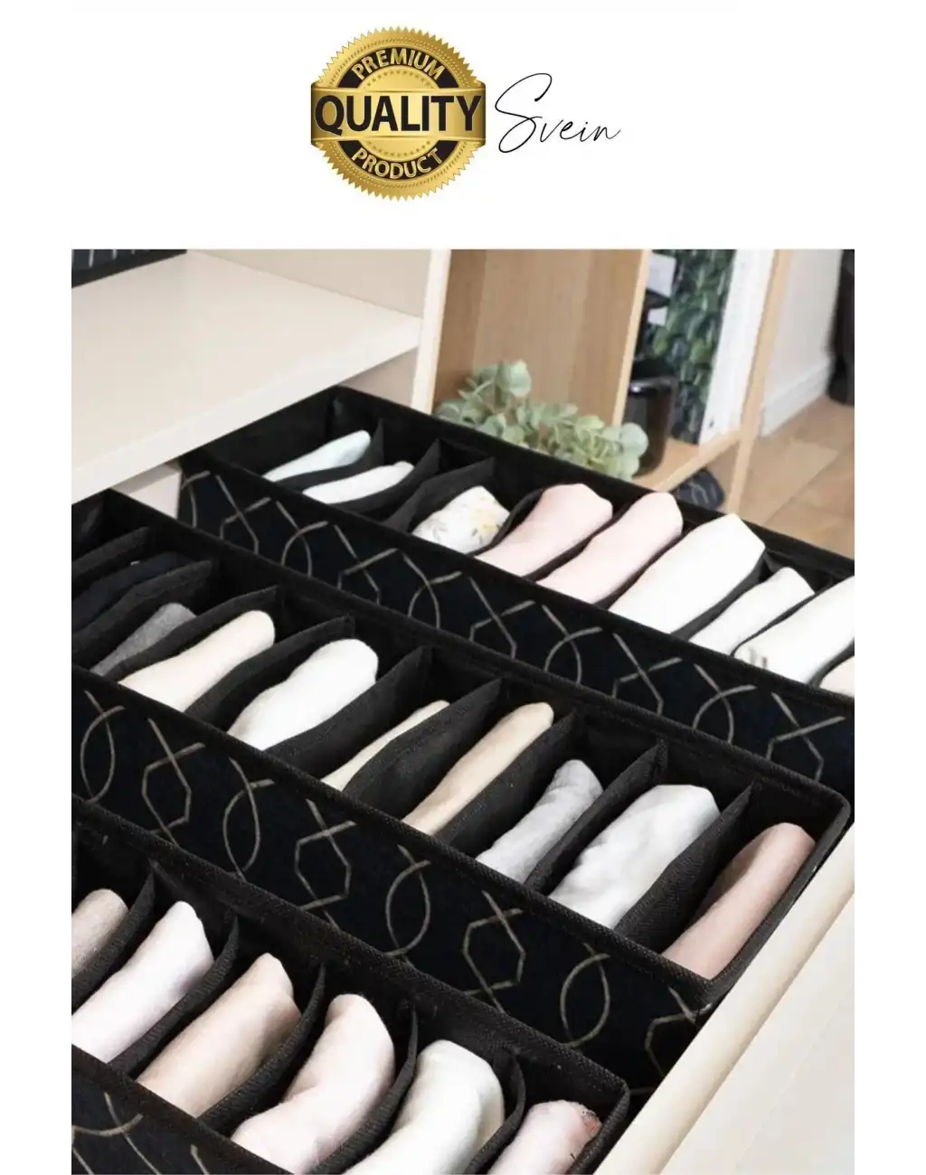 10 Gözlü Çekmece İçi Düzenleyici Organizer Medium Orta Boy Yastık Kılıfları Erkek İç Giyim Şal