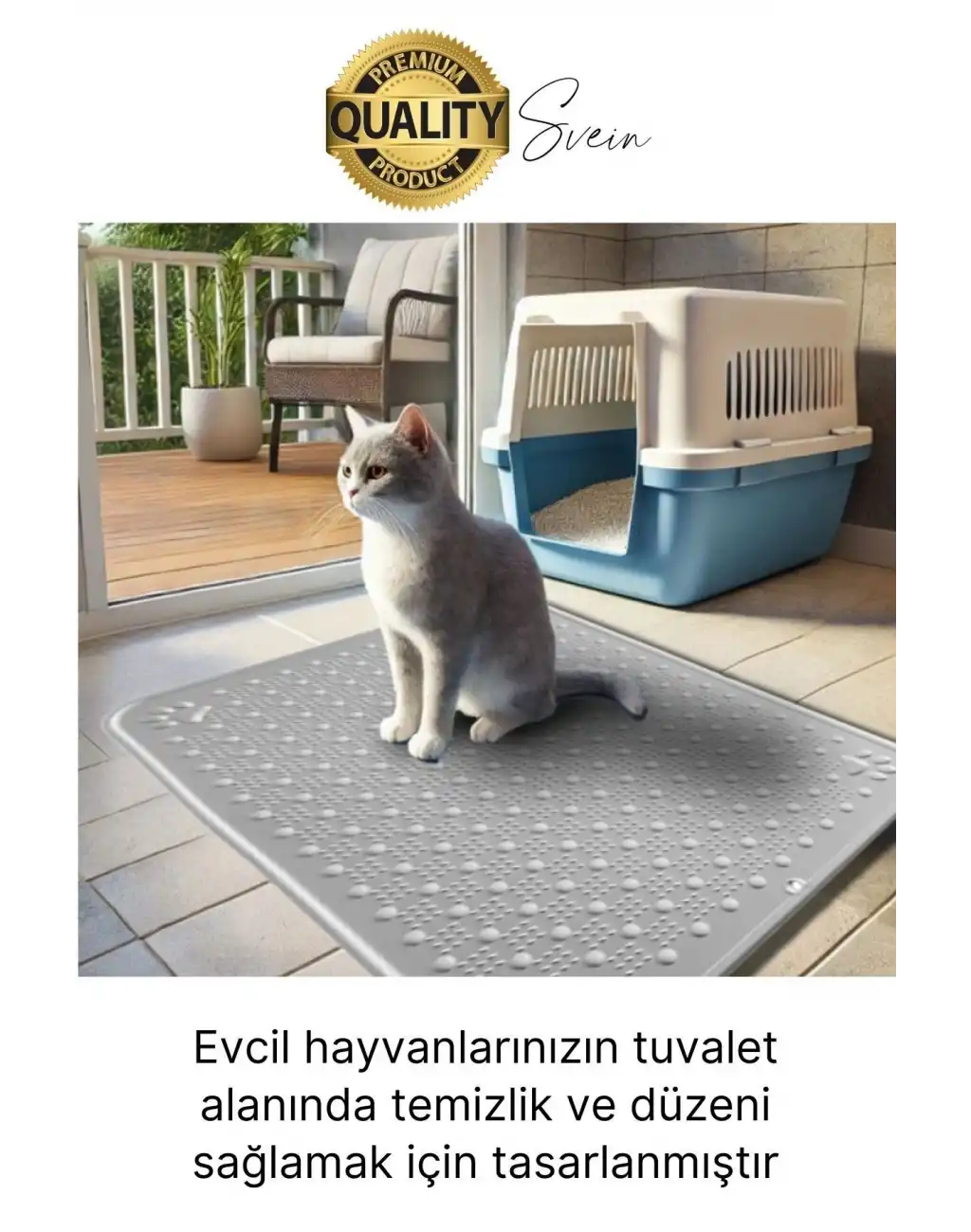 Evcil Hayvan Tuvalet Önü Paspası Silikon Mama Kum Matı Kedi Kumu Yıkanabilir Toz Tutucu Yatak Önü