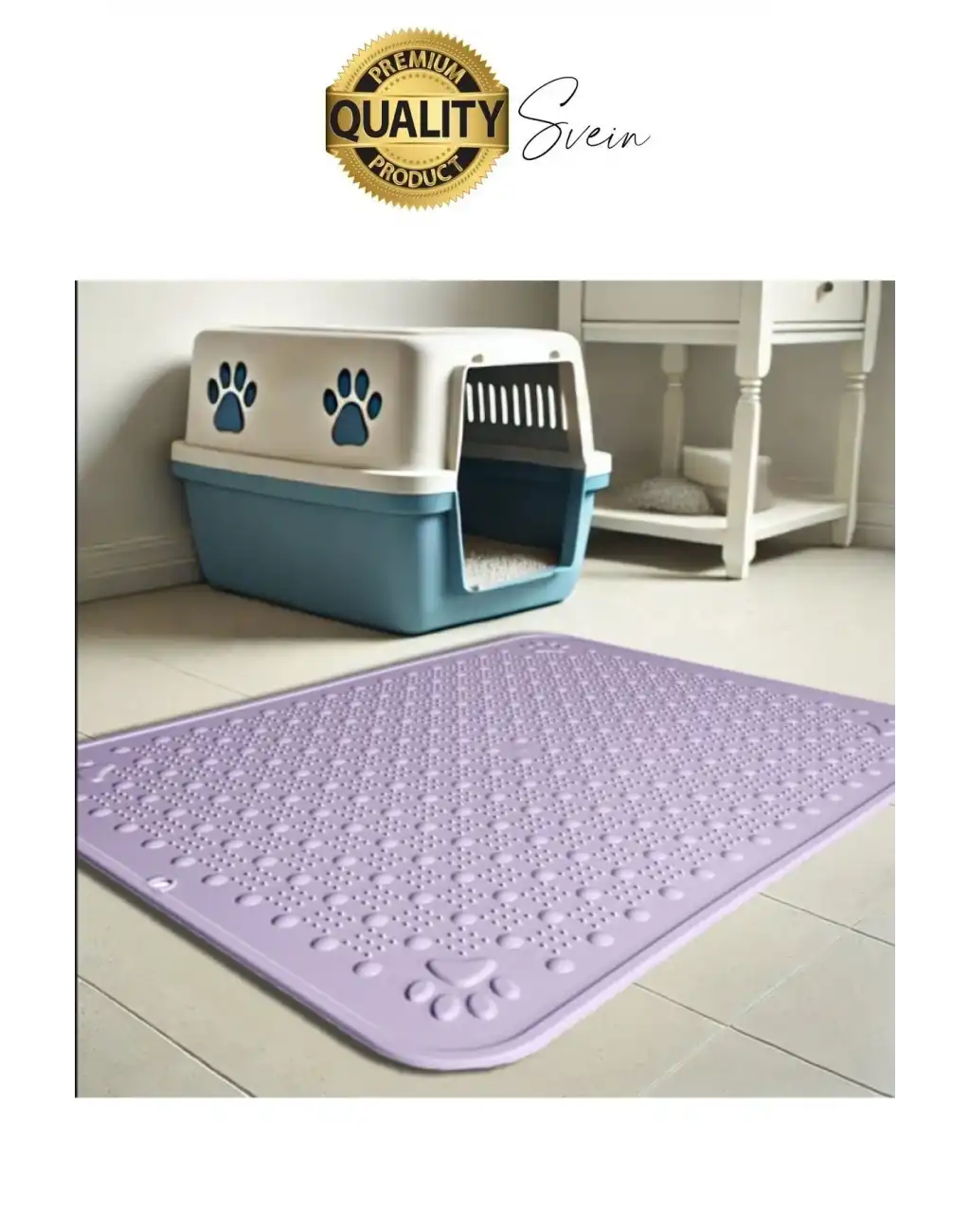 Evcil Hayvan Tuvalet Önü Paspası Silikon Mama Kum Matı Kedi Kumu Yıkanabilir Toz Tutucu Yatak Önü