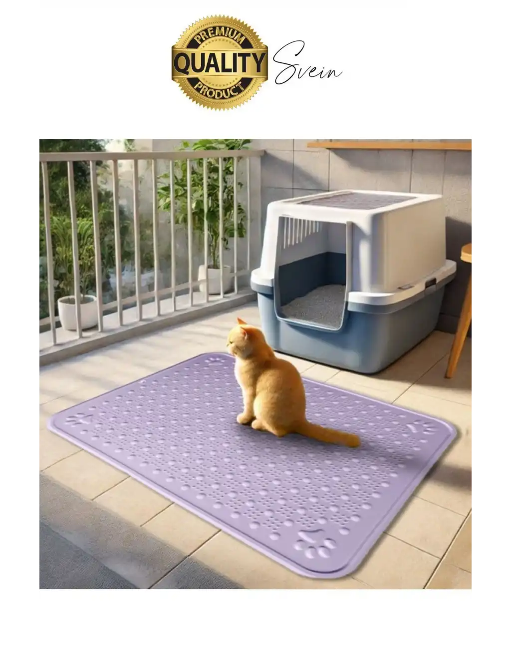 Evcil Hayvan Tuvalet Önü Paspası Silikon Mama Kum Matı Kedi Kumu Yıkanabilir Toz Tutucu Yatak Önü