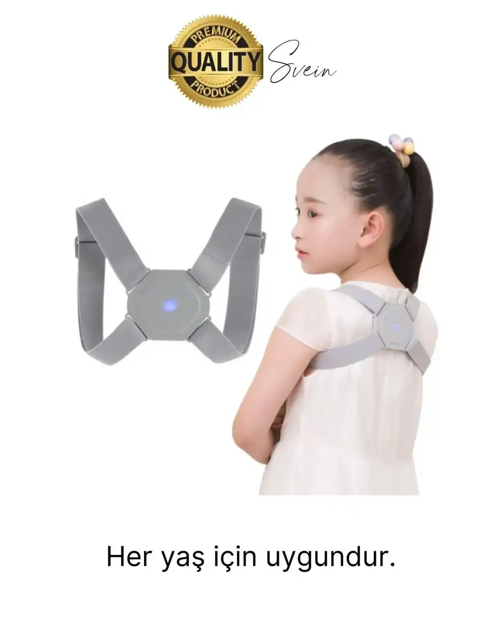 Premium Sensörlü Ayarlanabilir Dik Duruş Korsesi Şarjlı Titreşimli Omuz Sırt Kambur Önleyici