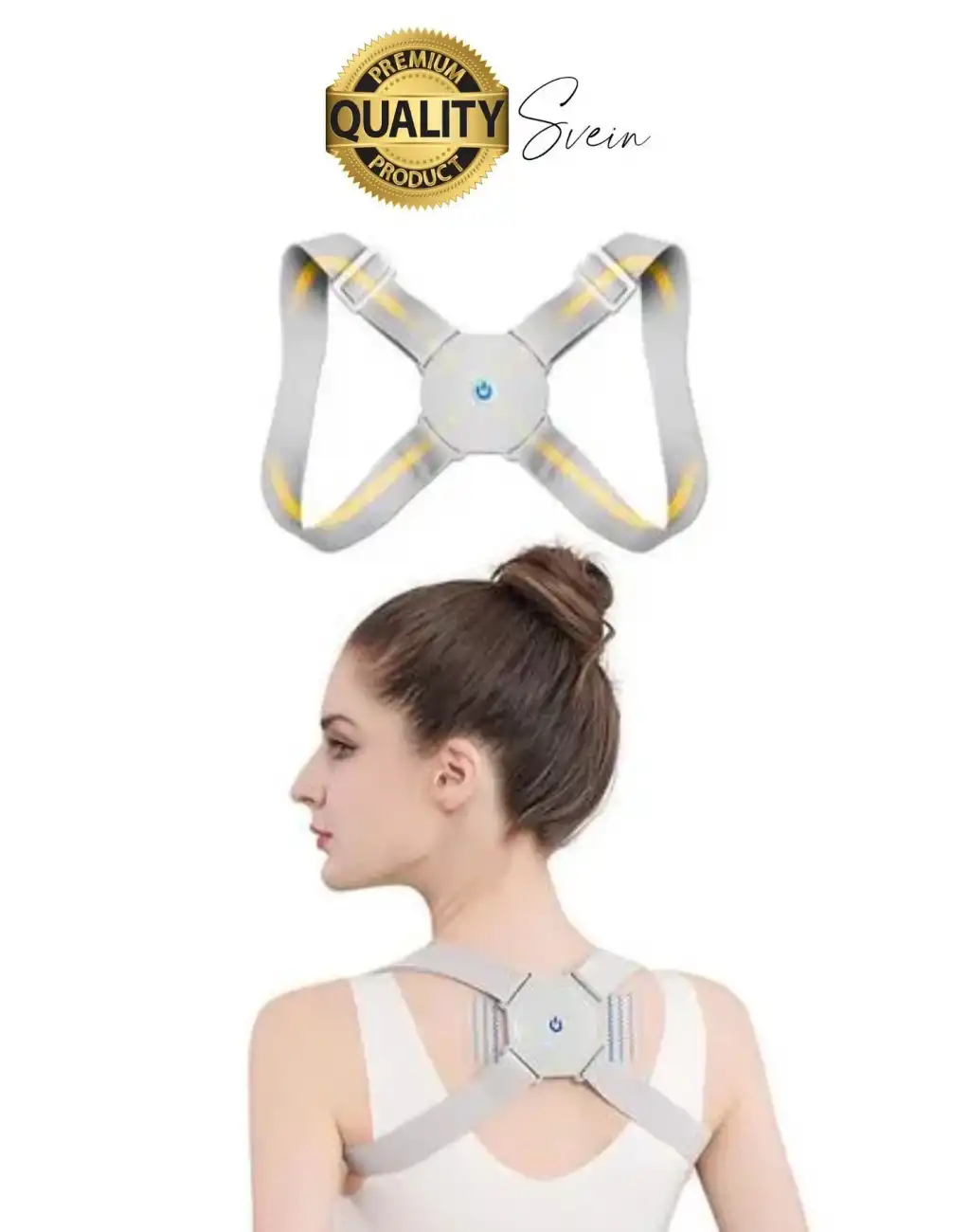 Premium Sensörlü Ayarlanabilir Dik Duruş Korsesi Şarjlı Titreşimli Omuz Sırt Kambur Önleyici