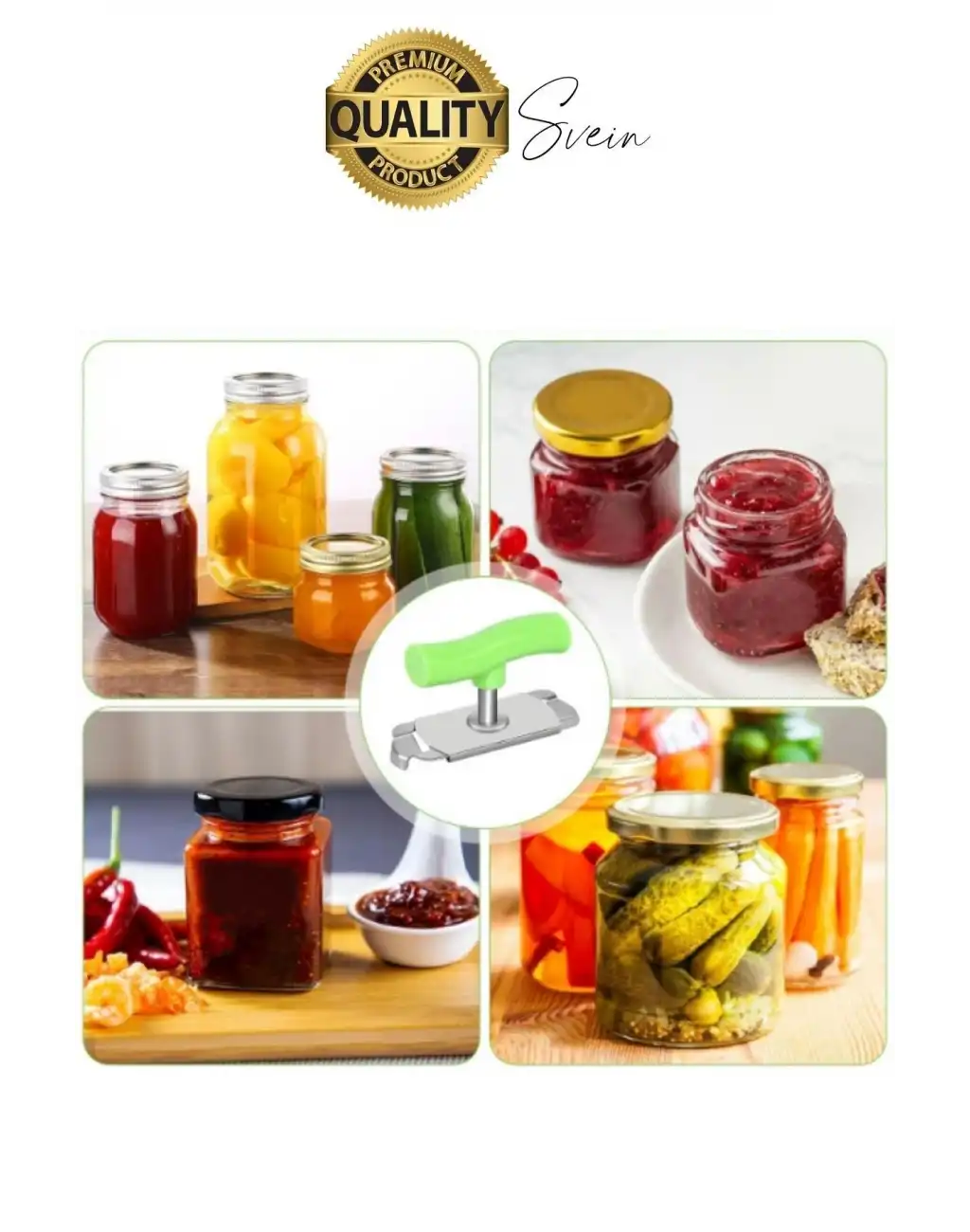 Pratik Kavanoz Kapağı Açacağı Ölçülü Ayarlanabilir Kolay Metal Şişe Kapak Açıcı Plastik Tutacak