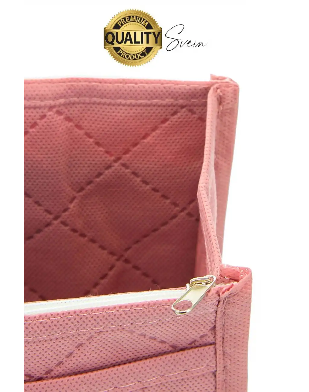 Çok Fonksiyonlu Kulplu Çanta İçi Düzenleyici Organizer Bölmeli Kumaş Taşınabilir Kozmetik Dayanıklı