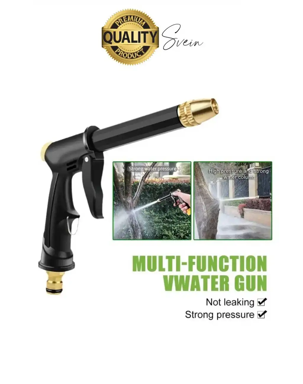 Çok Fonksiyonlu Ayarlanabilir Yüksek Basınçlı Yıkama Su Tabancası Tazyikli Araba Motor Yıkama Bahçe