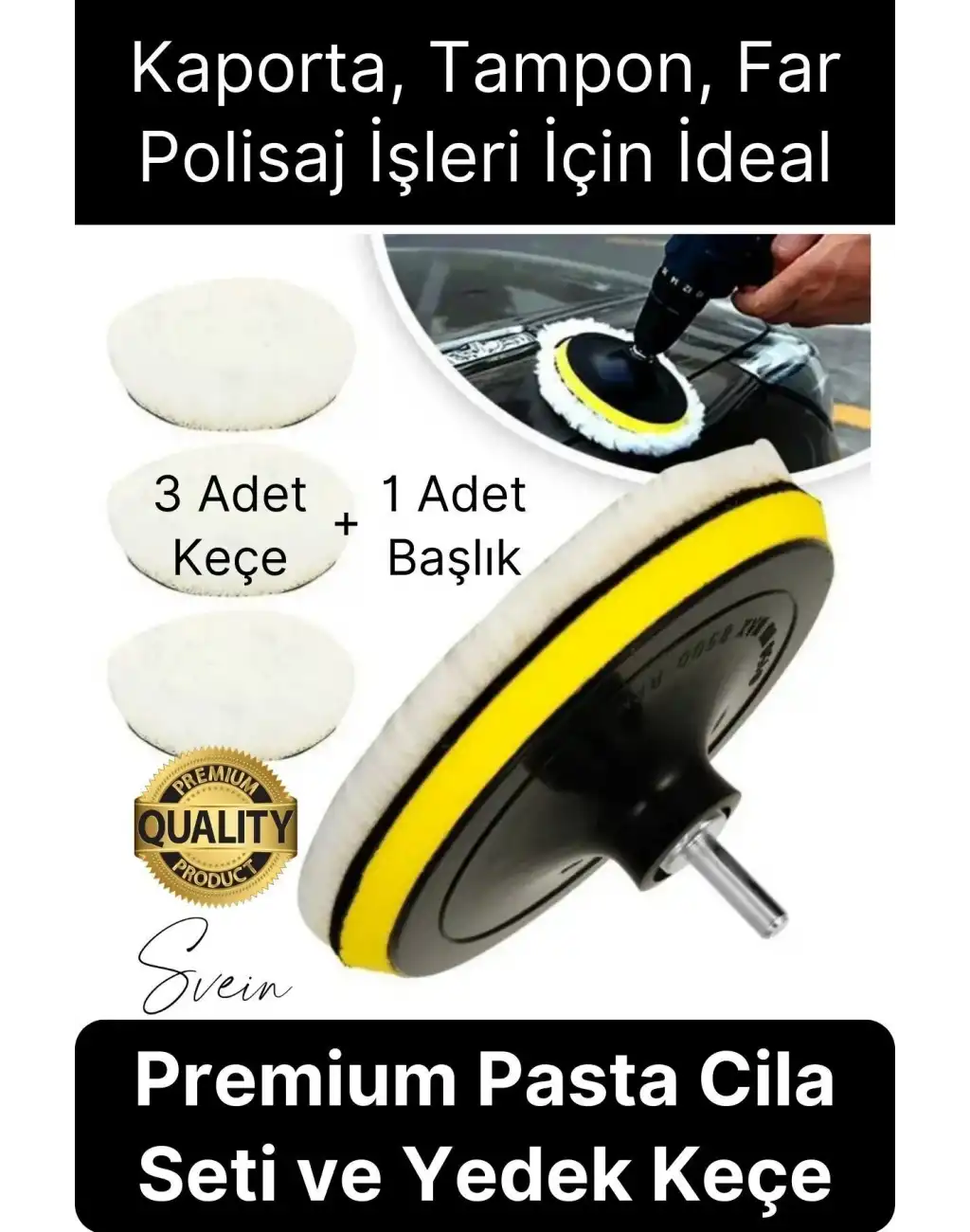 Premium Pasta Cila Seti Araba Çizik Giderici Partlatma Süngeri Araç Parlatıcı Kaporta Tampon Polisaj