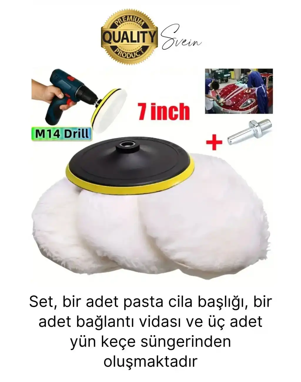 Premium Pasta Cila Seti Araba Çizik Giderici Partlatma Süngeri Araç Parlatıcı Kaporta Tampon Polisaj