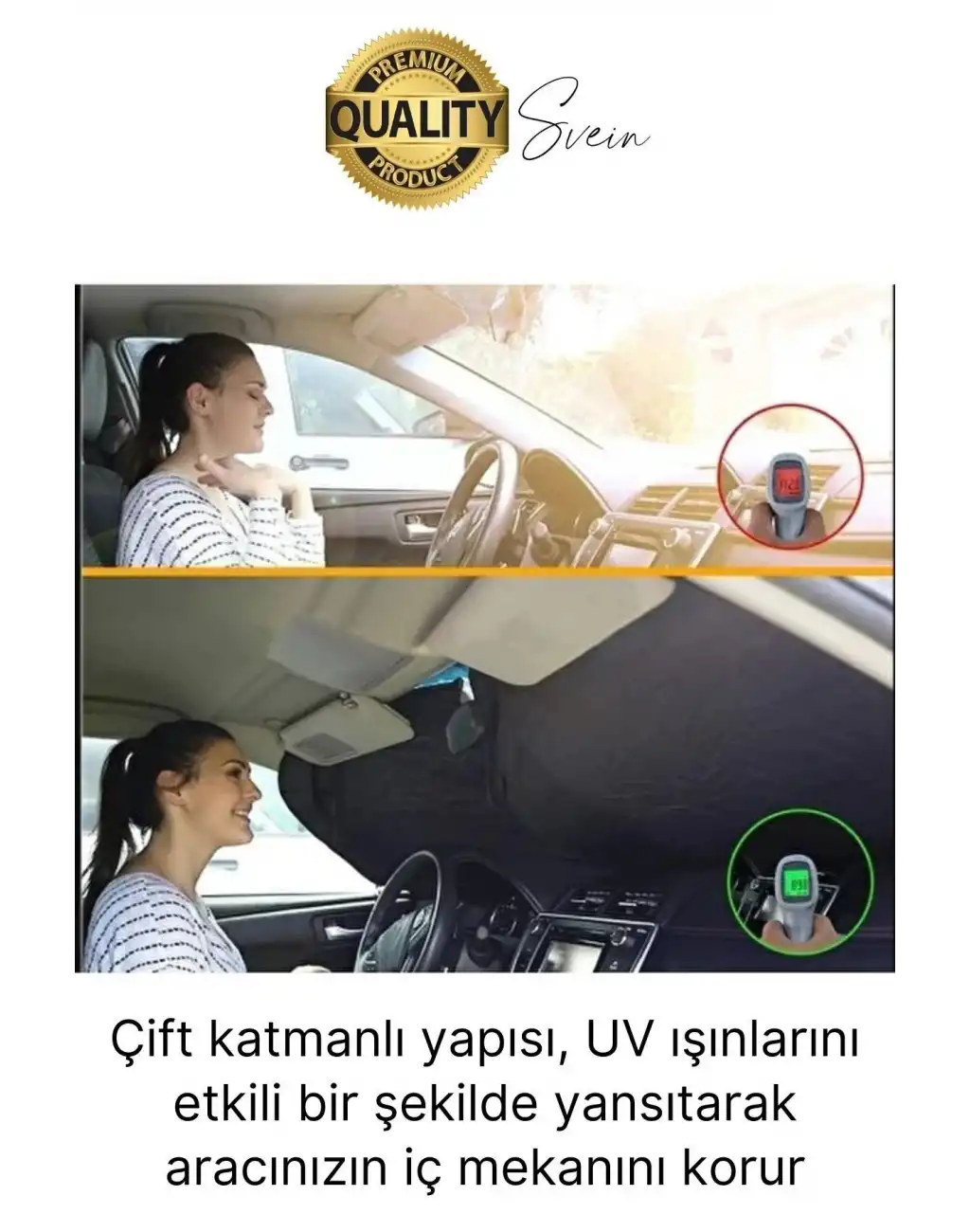 Katlanabilir Ön Cam Araba Güneşliği UV Işık Engelleyici Isı Koruması Perde Çantalı Koruma Gölgelik