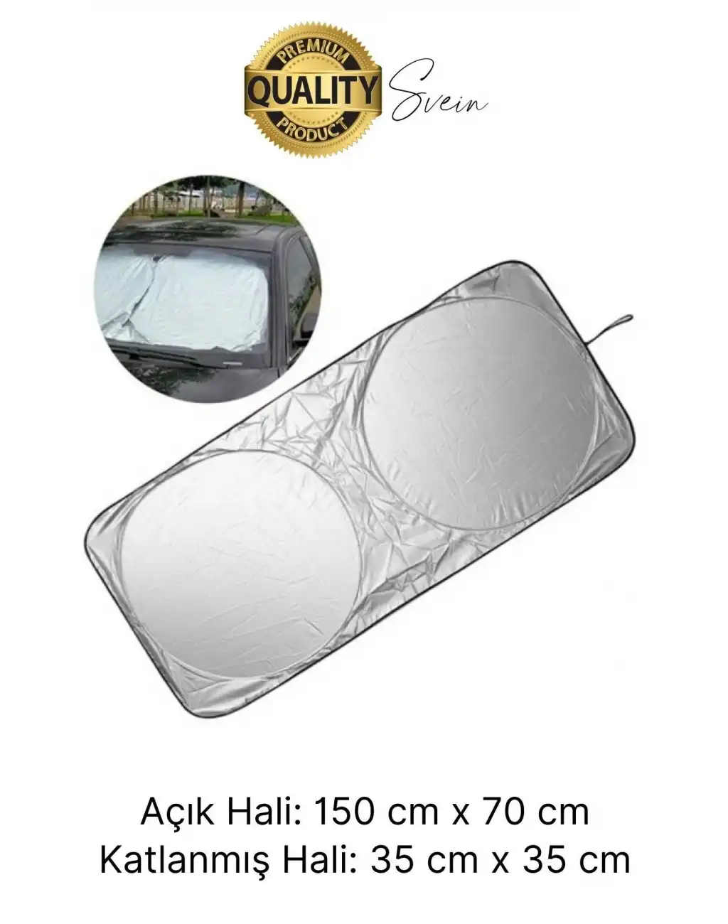 Katlanabilir Ön Cam Araba Güneşliği UV Işık Engelleyici Isı Koruması Perde Çantalı Koruma Gölgelik