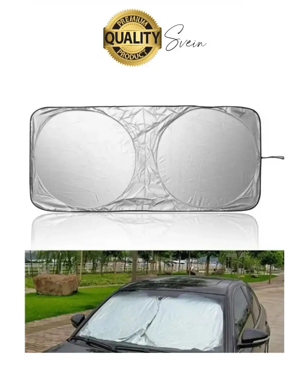 Katlanabilir Ön Cam Araba Güneşliği UV Işık Engelleyici Isı Koruması Perde Çantalı Koruma Gölgelik