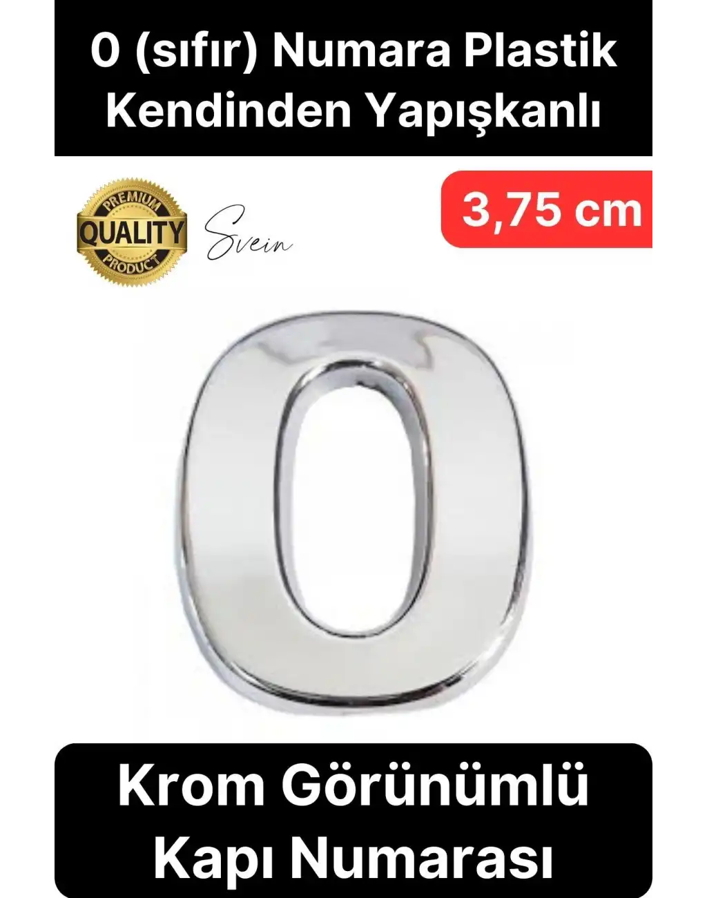 No 0 Kapı Numarası Kendinden Yapışkanlı Masa Dolap Plastik Ev Posta Kutusu Dış Mekan Daire 3,75 cm