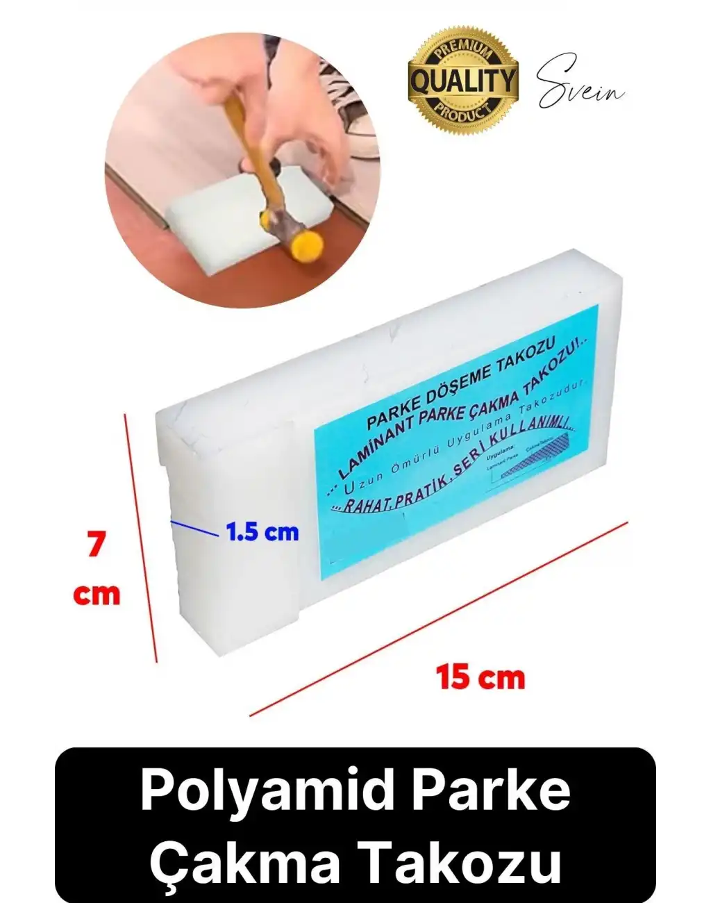 Dayanıklı Parke Döşeme Çakma Takozu Zemin Laminant Polyamid Uzun Ömürlü Kafa Boşluğu Laminat Geçirme