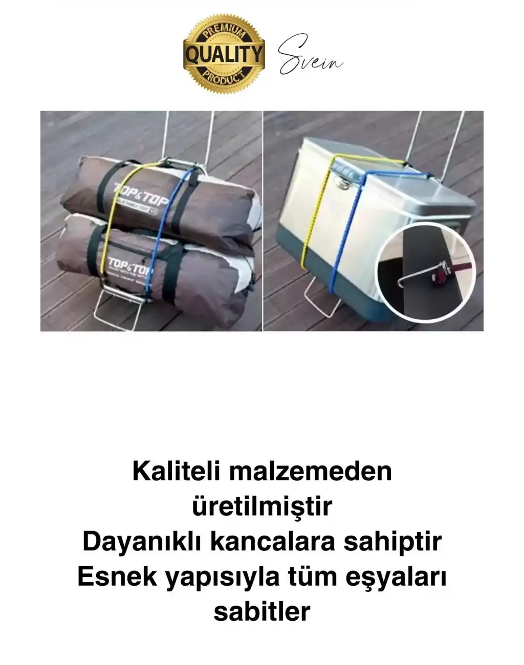 Geniş Uzun Bagaj Lastiği 1,5 mt Kancalı Gerdirme Bisiklet Sabitleme Bagaj Halatı Araba Karavan