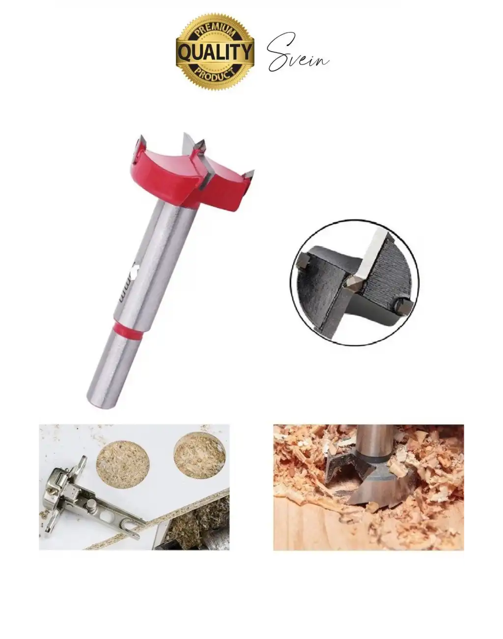 Premium 35 mm Menteşe Yeri Açma Delme Freze Bıçağı Ahşap Matkap Ucu Mutfak Dolabı Kapak Marangoz