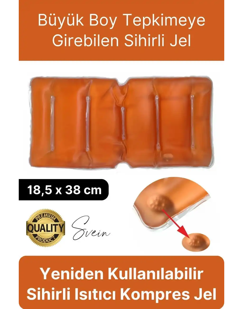 Büyük Boy Yeniden Kullanılabilir Sihirli Jel Sıcak Soğuk Kompres Termojel Bel ve Sırt Vücut Isıtıcı