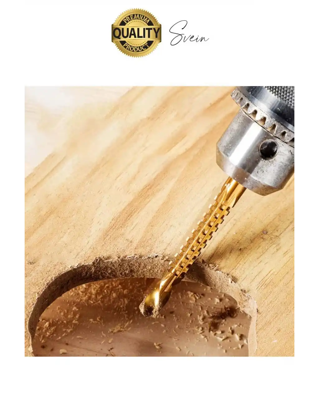 Premium Çok Amaçlı 3lü Freze Matkap Uç Seti Ahşap Tahta Delme Titanyum Kanal Açma Sunta Mdf Oyma