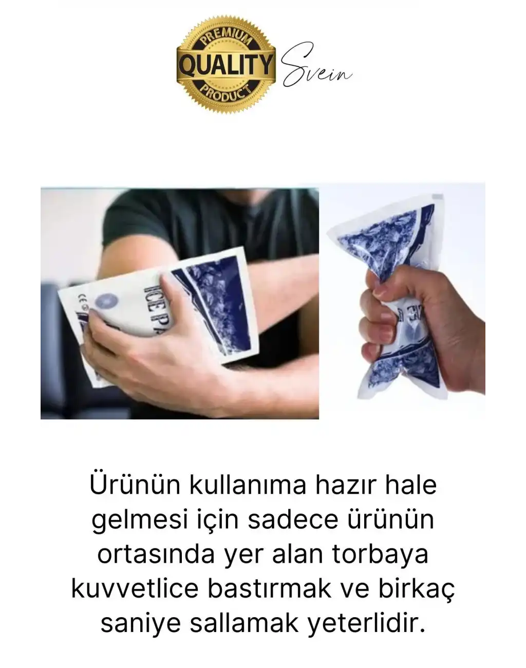 3 Adet Tek Kullanımlık Anında Hazır Soğuk Kompres Ped Buz Torbası Acil İlk Yardım Paketi Terapi