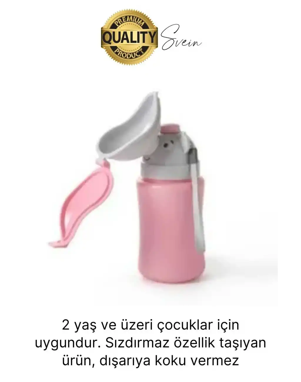 Portatif Kız Çocuk Pisuarı Lazımlık Çiş Eğitimi Taşınabilir Acil Taşınabilir Pembe Sızdırmaz Tuvalet