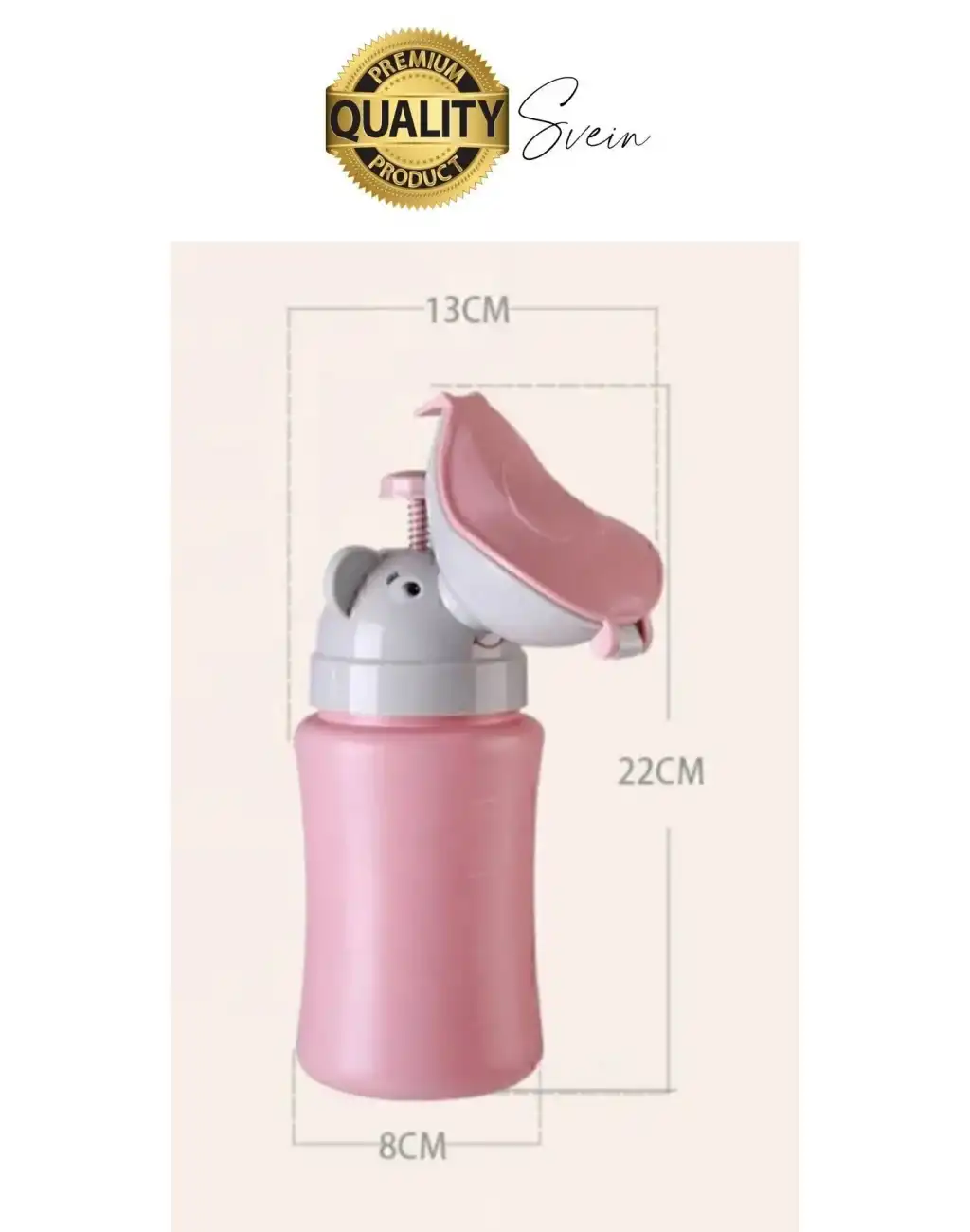 Portatif Kız Çocuk Pisuarı Lazımlık Çiş Eğitimi Taşınabilir Acil Taşınabilir Pembe Sızdırmaz Tuvalet