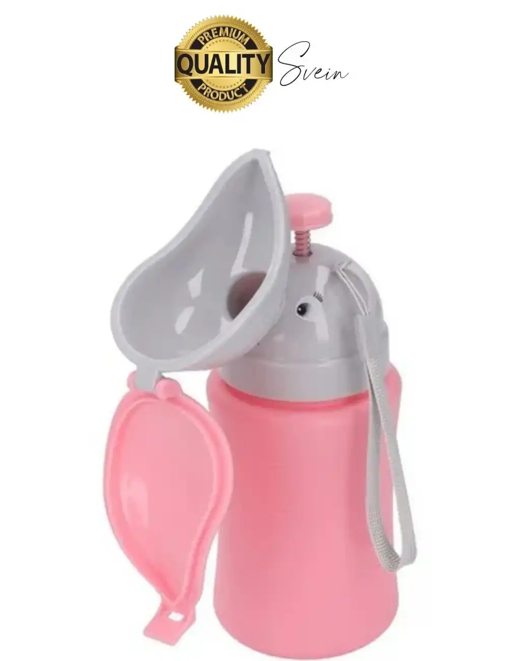 Portatif Kız Çocuk Pisuarı Lazımlık Çiş Eğitimi Taşınabilir Acil Taşınabilir Pembe Sızdırmaz Tuvalet