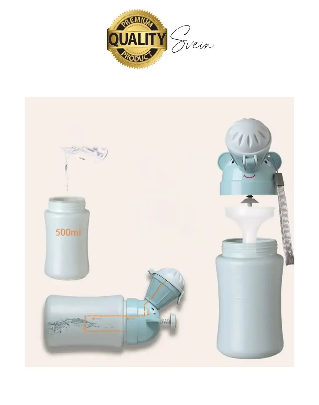 Portatif Erkek Çocuk Pisuarı Lazımlık Çiş Eğitimi Taşınabilir Acil Taşınabilir Mavi Oğlan Tuvalet