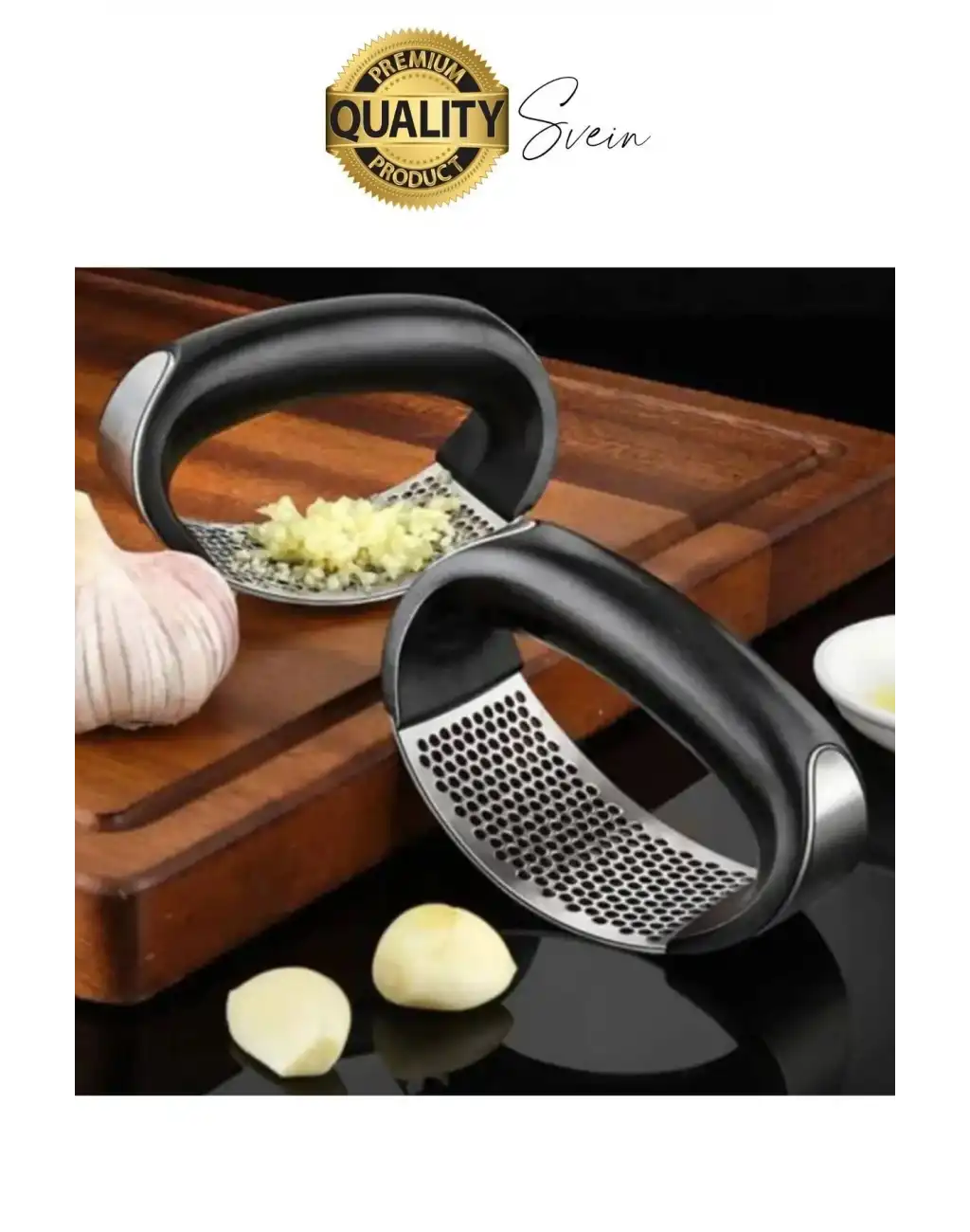 Premium Kolay Kullanımlı Yeni Nesil Sarımsak Rendesi Zencefil Öğütücü Ezici Paslanmaz Çelik Gondol