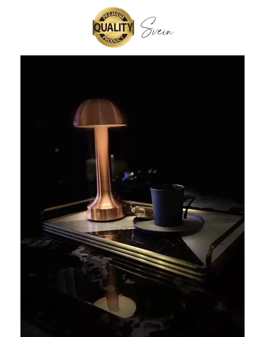 Premium Şarjlı Dokunmatik Masa Lambası 3 Renk Ayarlanabiir Parlaklık Abajur Ambians Dekoratif Klasik