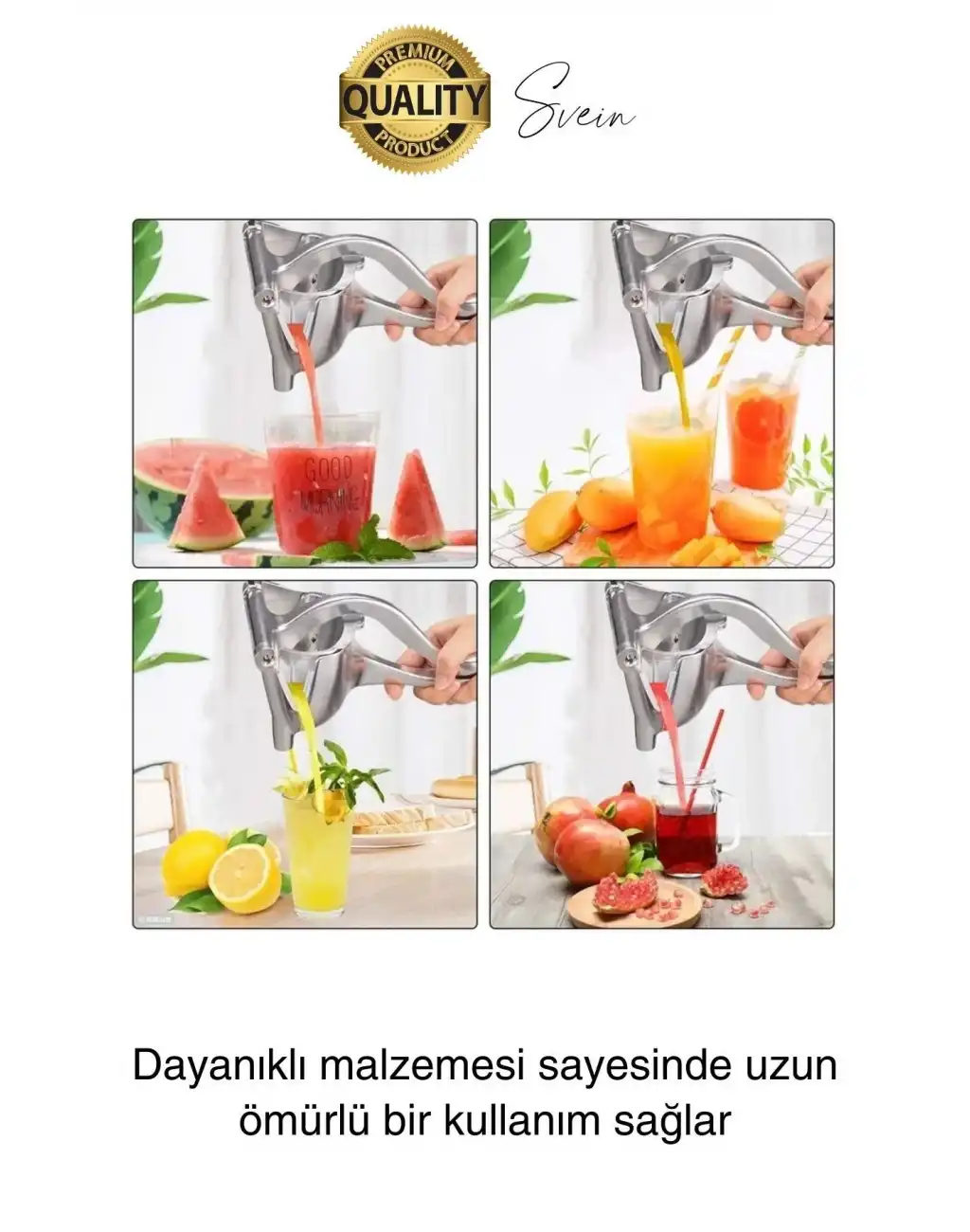 Premium Alüminyum Katı Meyve Sıkacağı Narenciye Portakal Limon Suyu Basınçlı Manuel Ev Mutfak Aleti