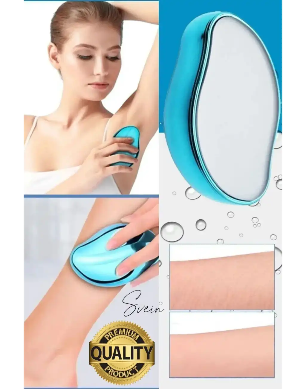 #Epilatör Acısız Ağrısız Tüy Dökücü Epilasyon Aleti Manuel Kıl Kristal Alma Epilatör Silgisi Kol Bacak Vücut