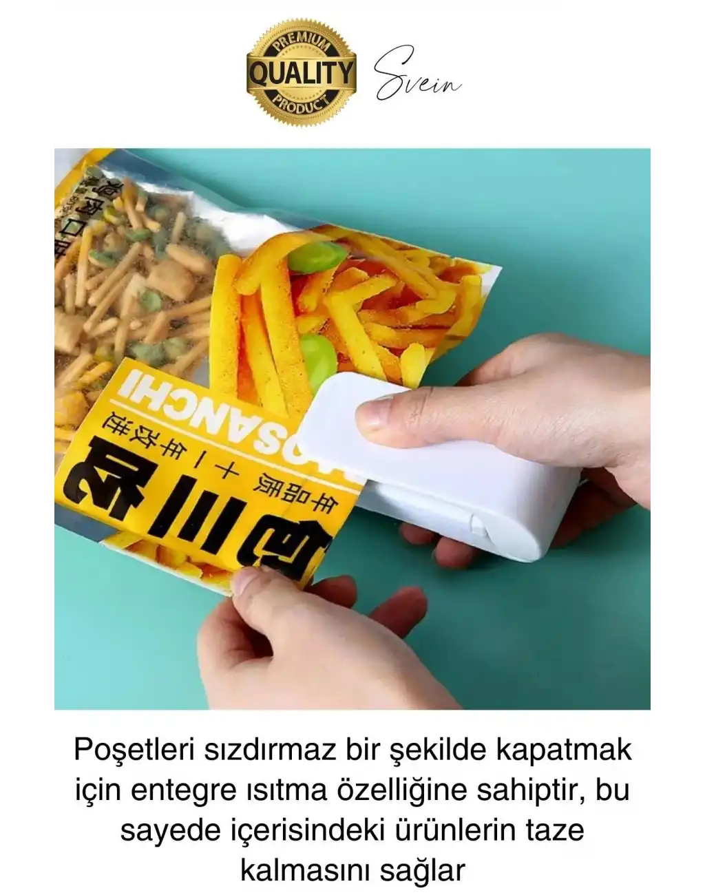 Pilli Pratik Mini Sızdırmaz Isıtmalı Poşet Ambalaj Ağzı Kapatma Makinesi Yapıştırma Taşınabilir