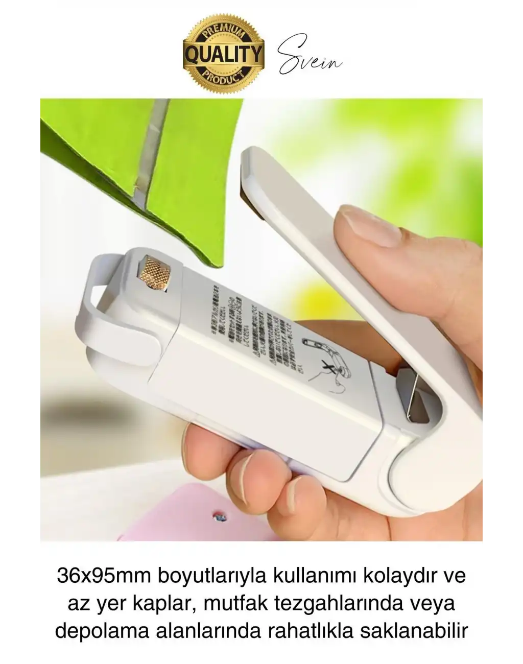 Pilli Pratik Mini Sızdırmaz Isıtmalı Poşet Ambalaj Ağzı Kapatma Makinesi Yapıştırma Taşınabilir