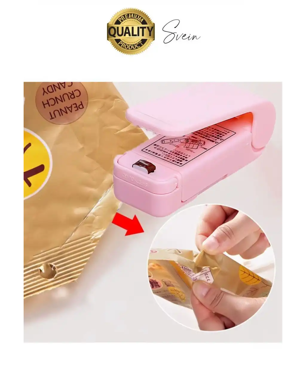 Pilli Pratik Mini Sızdırmaz Isıtmalı Poşet Ambalaj Ağzı Kapatma Makinesi Yapıştırma Taşınabilir