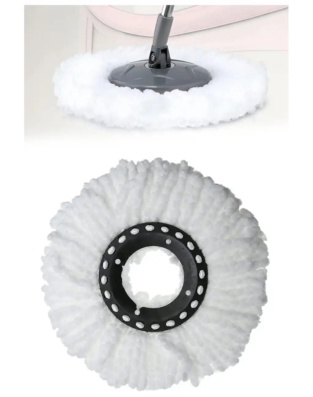 Ultra Emici Yedek Mop Başlığı Mikrofiber Paspas Püsküllü Temizlik Fayans Parke Laminant Silme Bezi