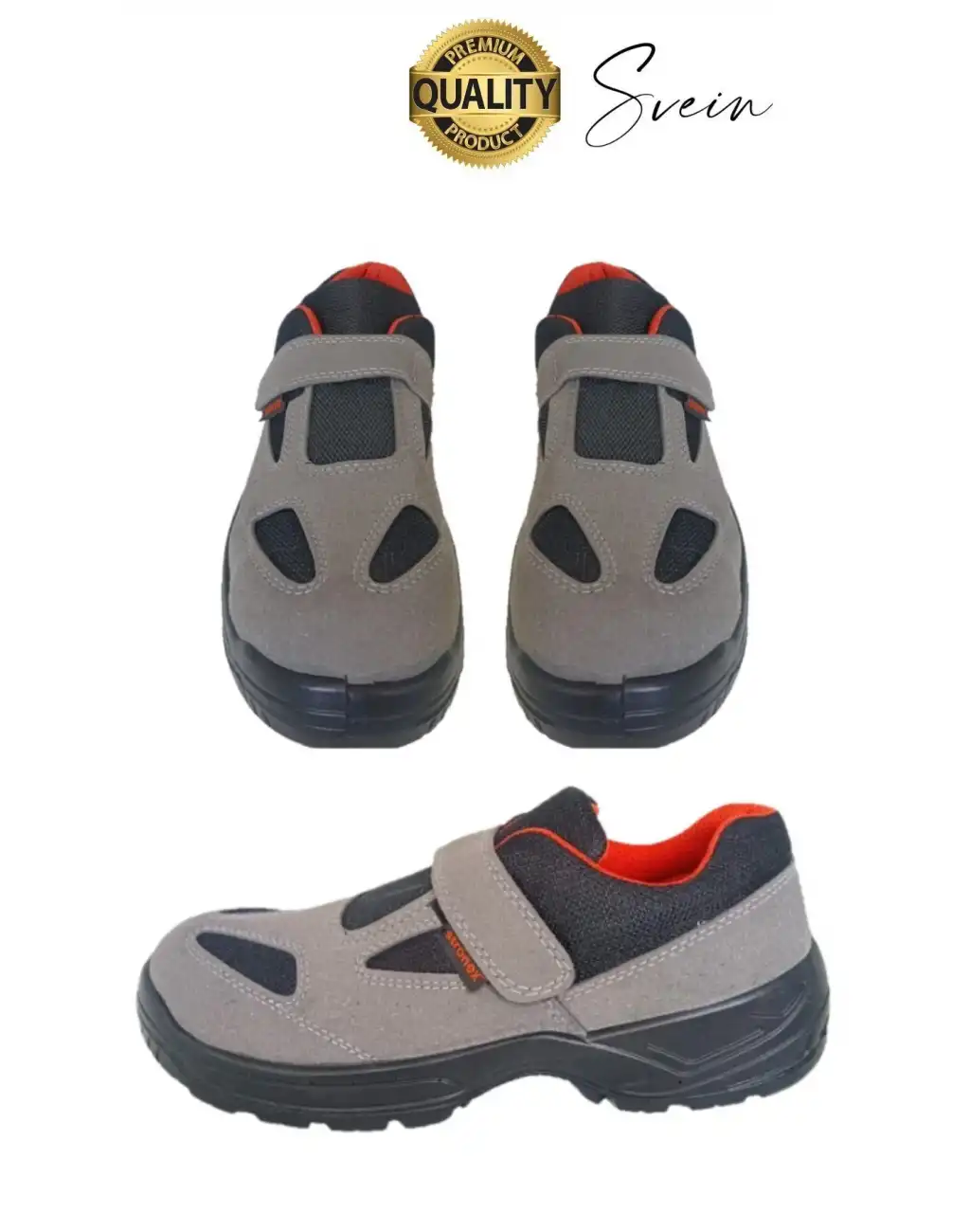 Çelik Burunlu Süet Deri İş Ayakkabısı Rahat Konforlu Hafif Ergonomik Cırtlı Nefes Alabilen Güvenli