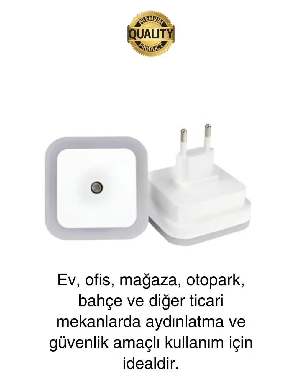 Cata Fotoselli Gece Lambası Karanlıkta Otomatik Yanıp Sönen Aydınlığa Duyarlı Koridor Antre Loş Led Işık