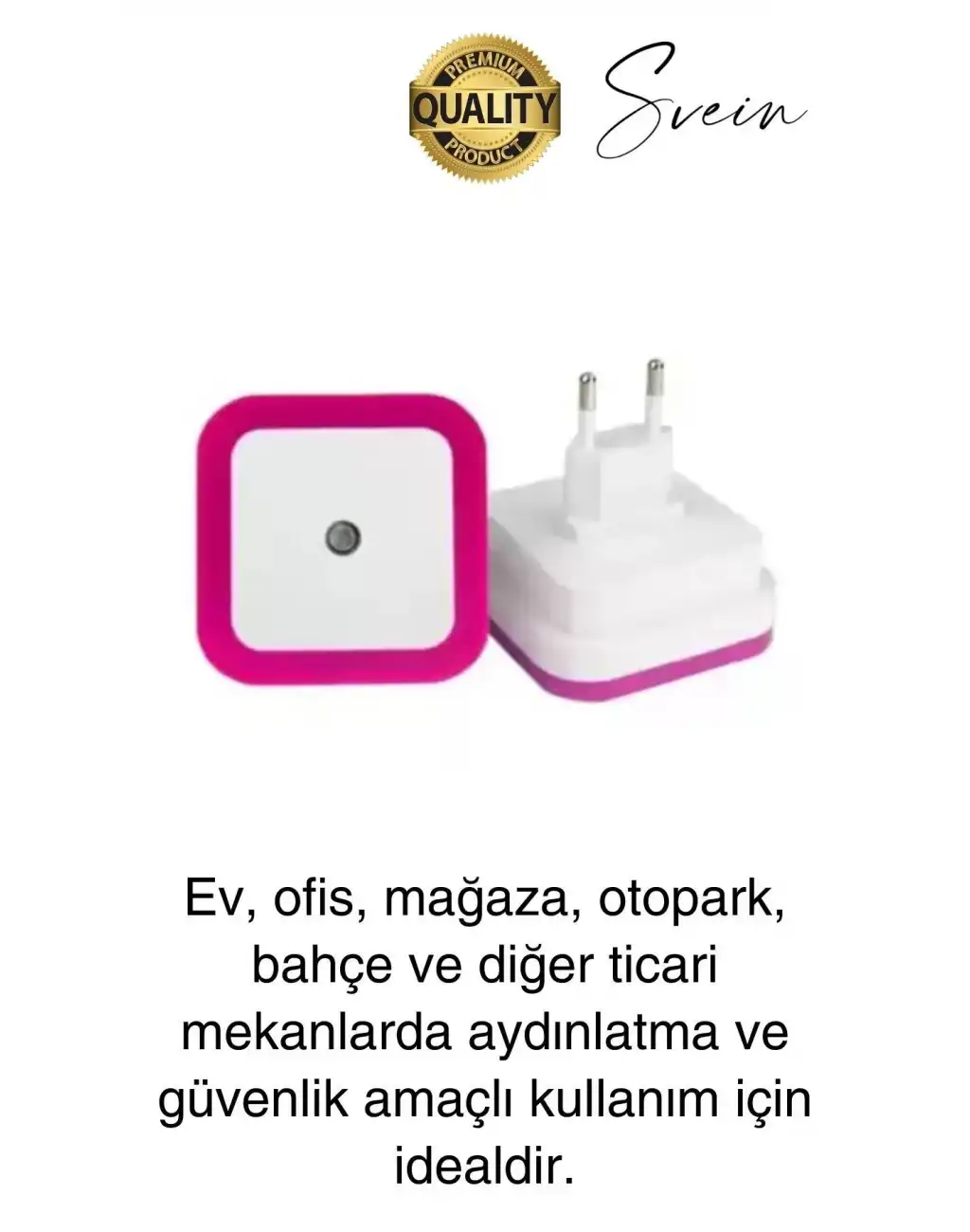 Cata Fotoselli Gece Lambası Karanlıkta Otomatik Yanıp Sönen Aydınlığa Duyarlı Koridor Antre Loş Led Işık