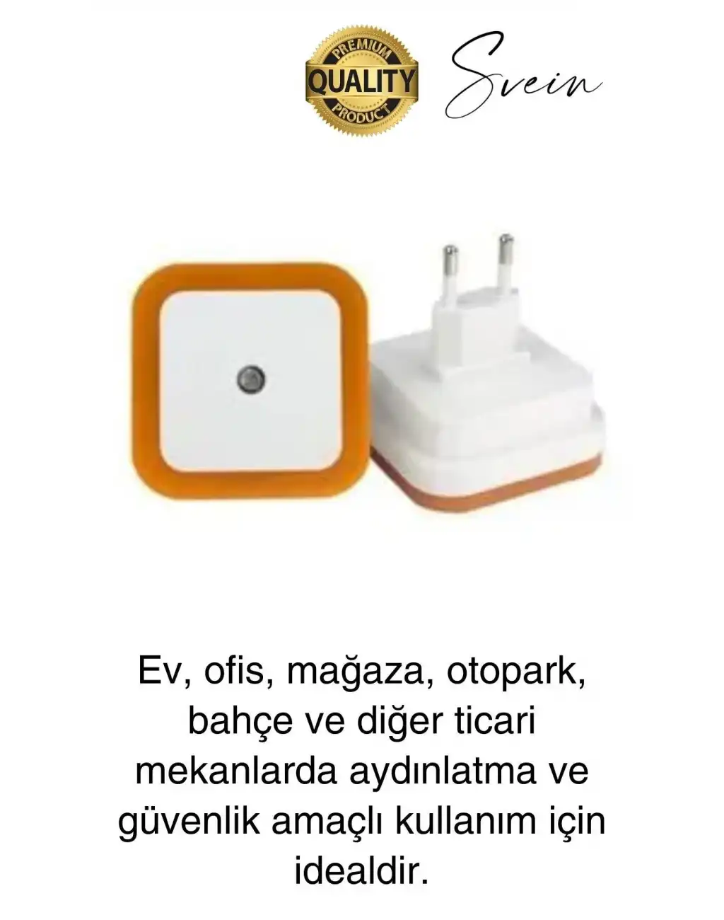 Cata Fotoselli Gece Lambası Karanlıkta Otomatik Yanıp Sönen Aydınlığa Duyarlı Koridor Antre Loş Led Işık