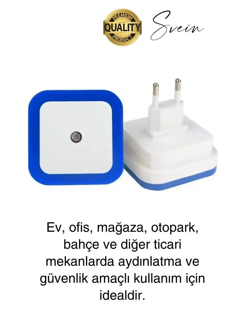 Cata Fotoselli Gece Lambası Karanlıkta Otomatik Yanıp Sönen Aydınlığa Duyarlı Koridor Antre Loş Led Işık