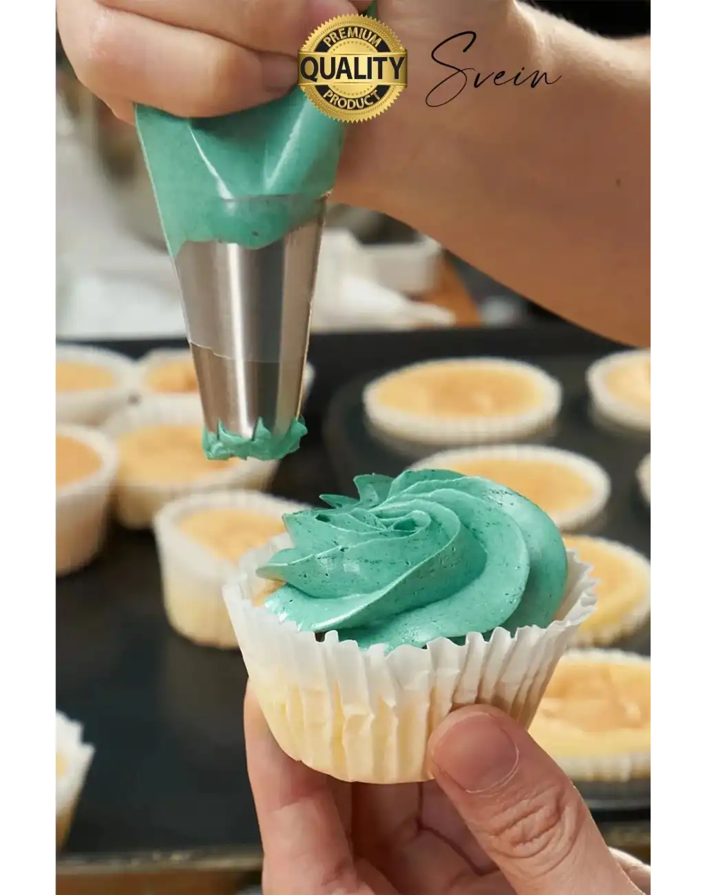 Uzun Ömürlü 10 Parça Paslanmaz Çelik Pasta Krema Sıkma Aparatı Seti Kesesi Torbası Dekoratif Süsleme