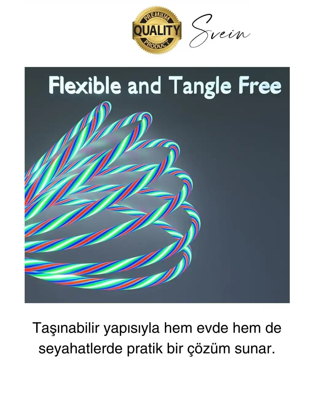 Özel Üretim Rgb Led Işıklı 3ü 1 Arada Şarj Kablosu Micro Usb Type-C Lightning Apple İphone Uyumlu