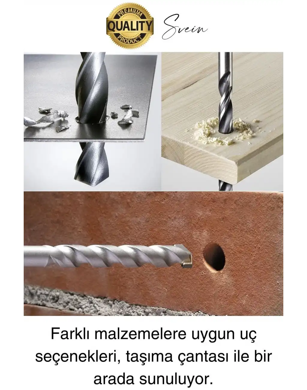 Premium 300 Parça Matkap Ucu ve Dübel Seti Sabitleme Tamir Montaj Delik Delme Ful Takım Çantası Kutu