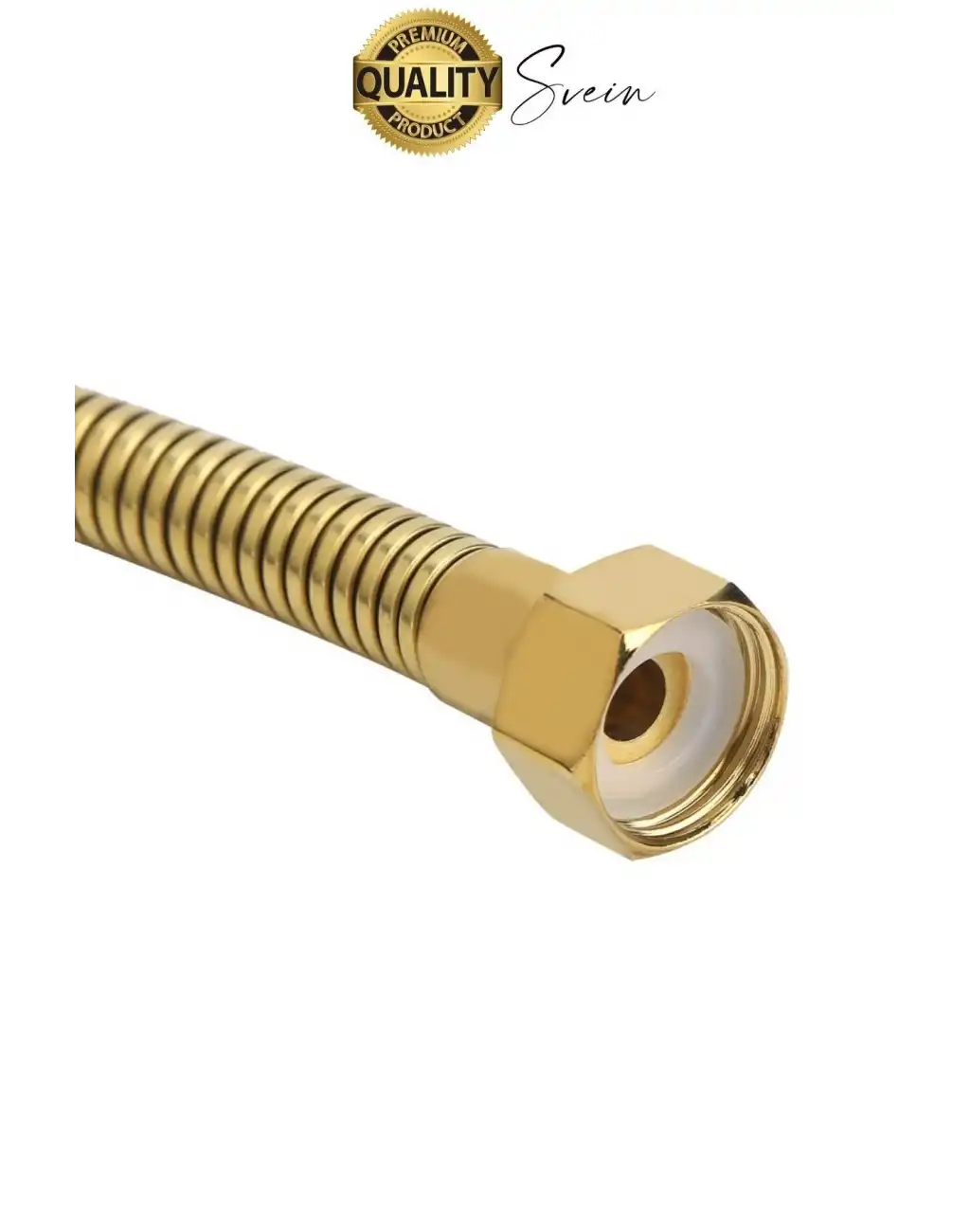 Yüksek Kalite Paslanmaz Kırılmaz Çelik Örgülü Duş Hortumu Uzayan Spiral 150 cm Büküm Önleyici