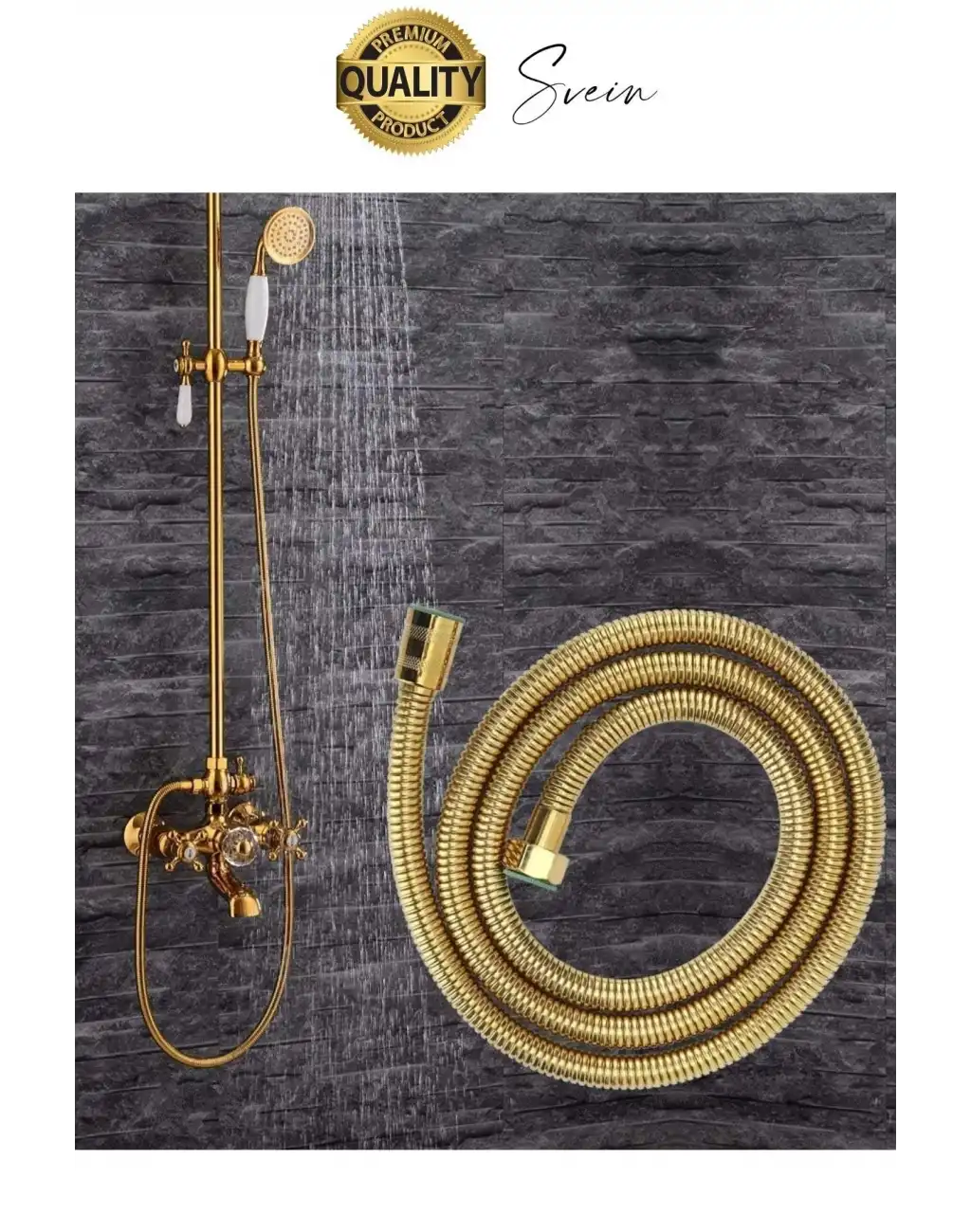 Yüksek Kalite Paslanmaz Kırılmaz Çelik Örgülü Duş Hortumu Uzayan Spiral 150 cm Büküm Önleyici