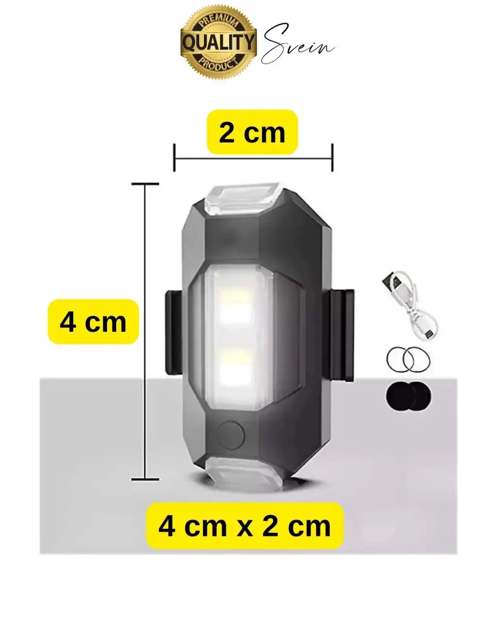 7 Renkli Şarjlı Bisiklet Motosiklet Drone Scooter Araba İçin Flaşör Lamba Yanıp Sönen Led İkaz Işığı