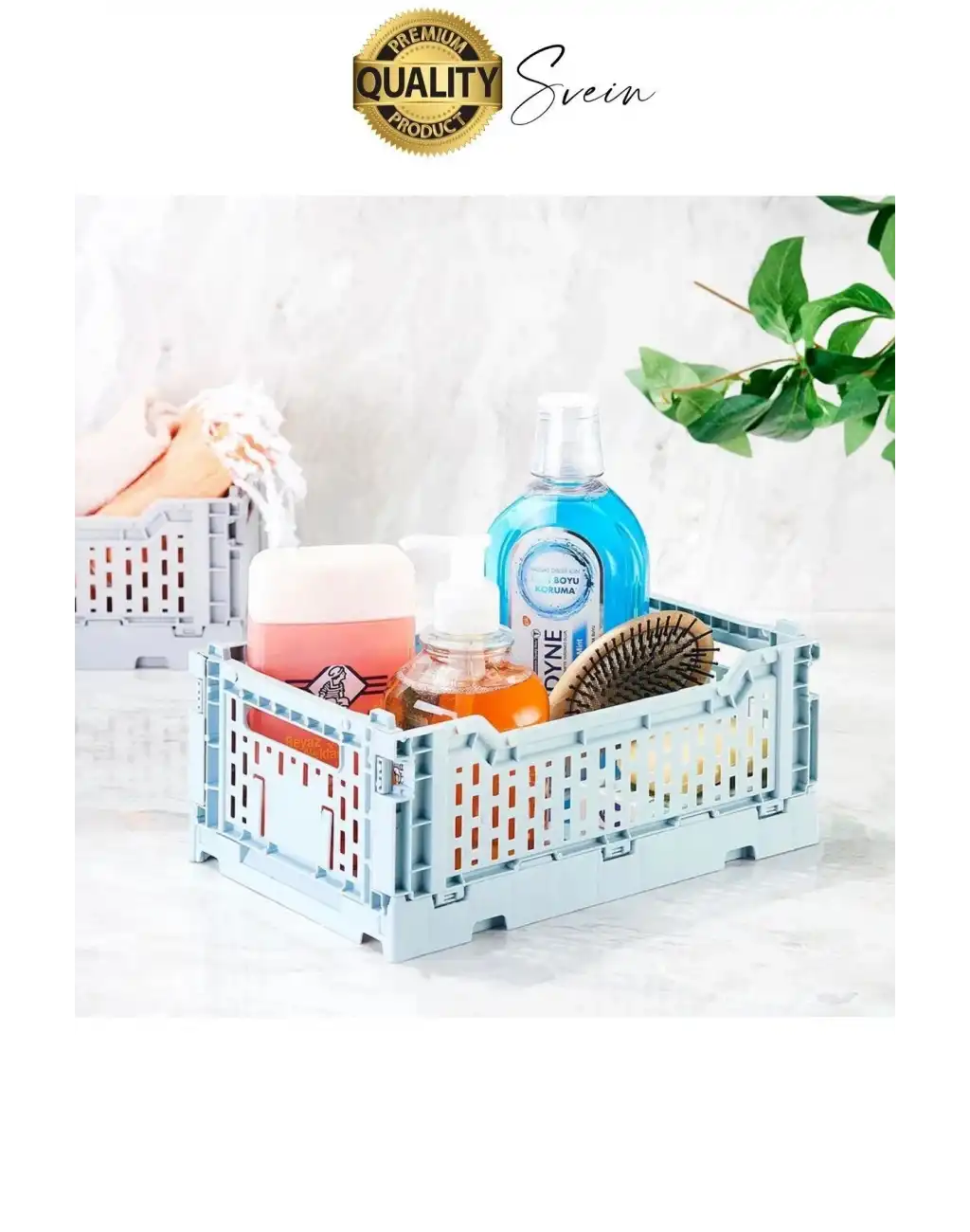 Çok Amaçlı Yer Kaplamayan Katlanabilir Renkli Kasa Sepet Sebze Meyve Eşya Saklama Organizer Kutu