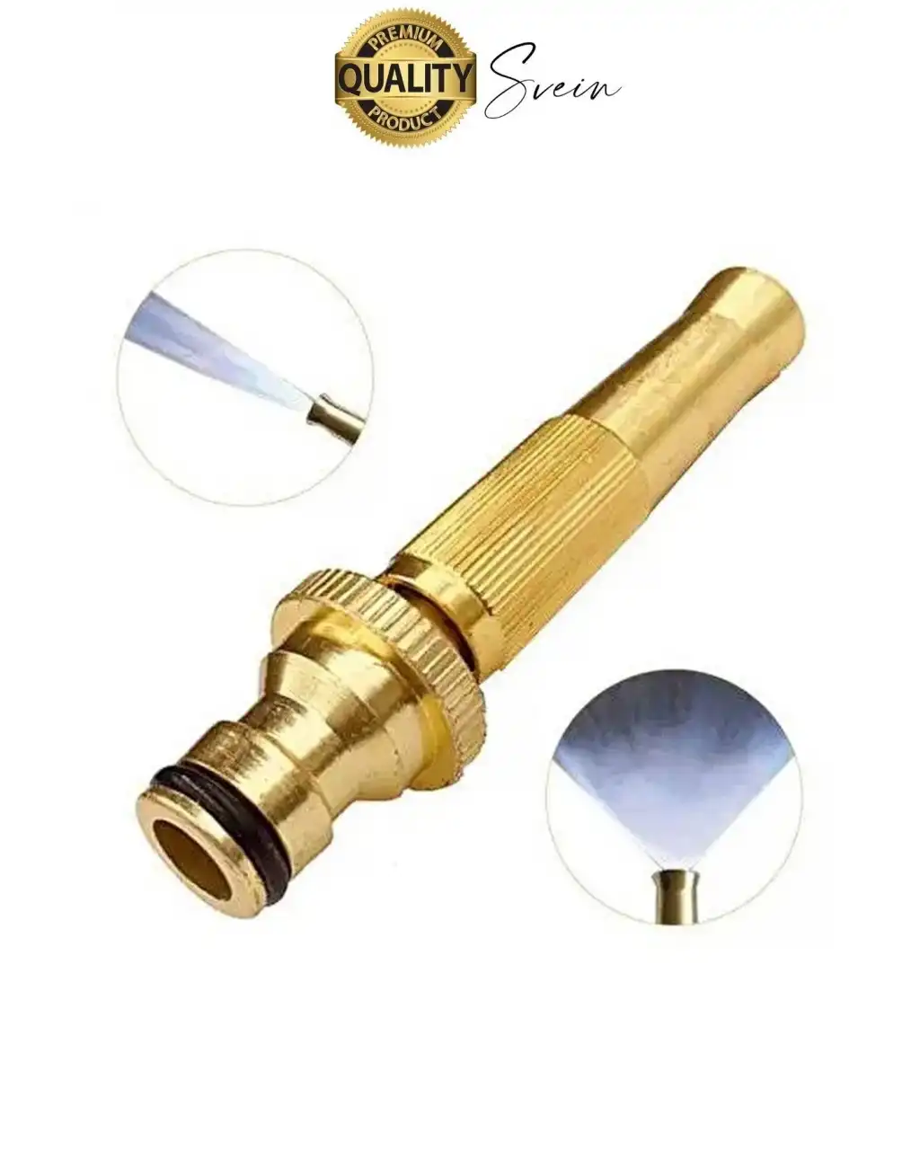 Yüksek Basınçlı Tazyikli Ayarlanabilir Hortum Başlığı Bahçe Sulama Araba Yıkama Güverte Dış Cephe