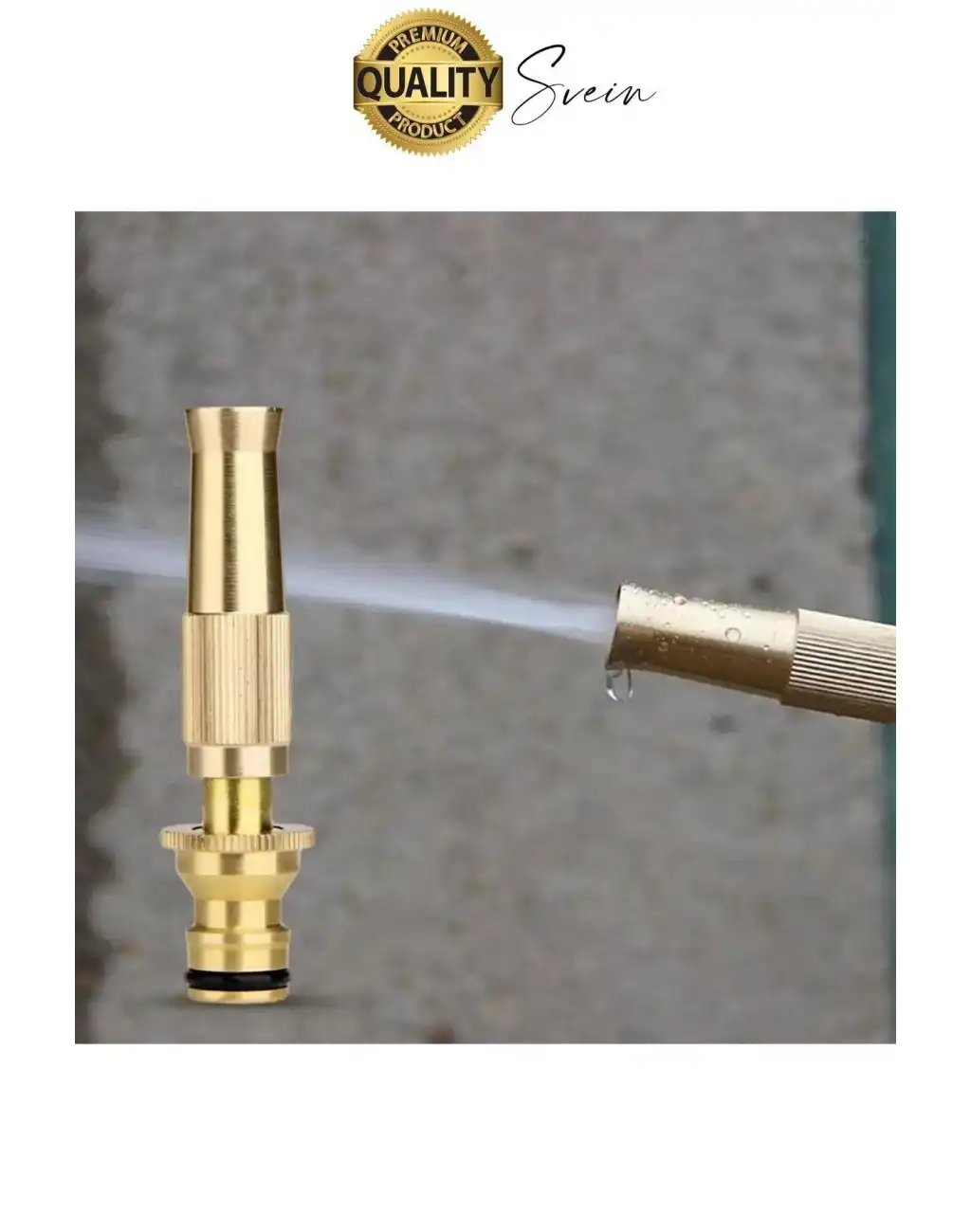 Yüksek Basınçlı Tazyikli Ayarlanabilir Hortum Başlığı Bahçe Sulama Araba Yıkama Güverte Dış Cephe