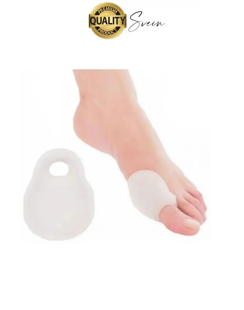 Ayak Baş Parmak Kemik Çıkıntı Koruyucu Bunyon İki Parmağa Geçen Silikon Makaralı Halluks Valgus